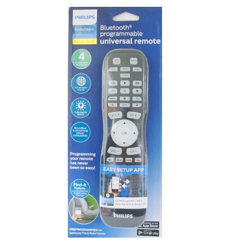 philips bluetooth universal tv remote co -- 16 per case