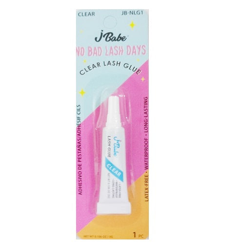 j- babe eyelash glue 0.106oz clear -- 12 per box