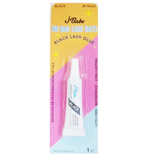 j- babe eyelash glue 0.106oz black -- 12 per box