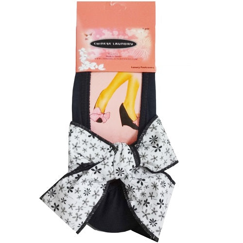 footwear w- bow black 9-11 -- 6 per case