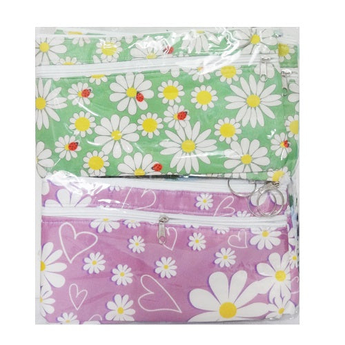 make- up bag plastic flower design -- 12 per box