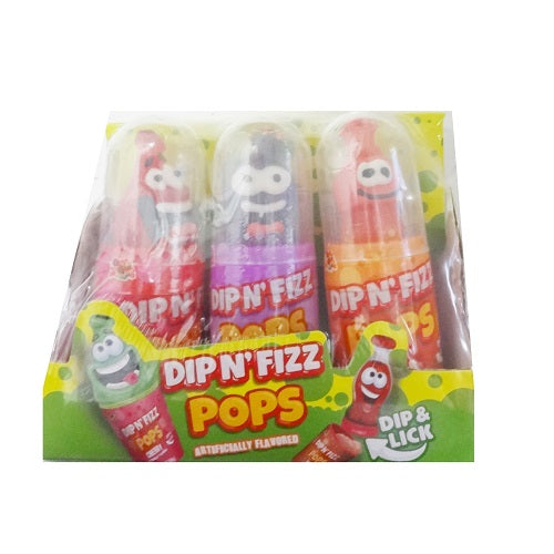 dip n fizz pops candy 1.41oz asst flavor -- 12 per box