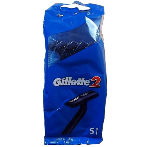 gillette2 razors 5pc -- 24 per case
