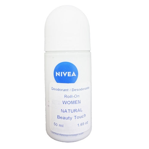 nivea roll- on 50ml beauty touch -- 12 per case