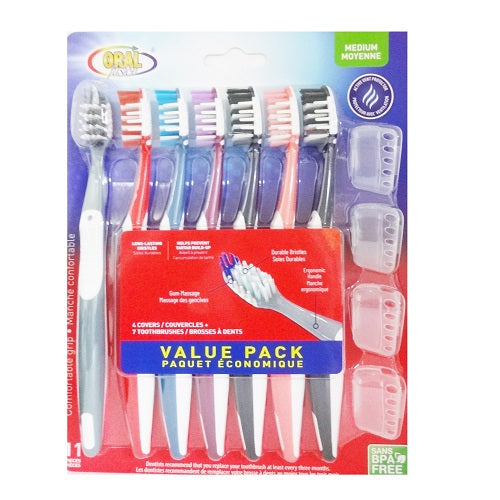 oral fusion toothbrush 11pk asst clrs -- 12 per box