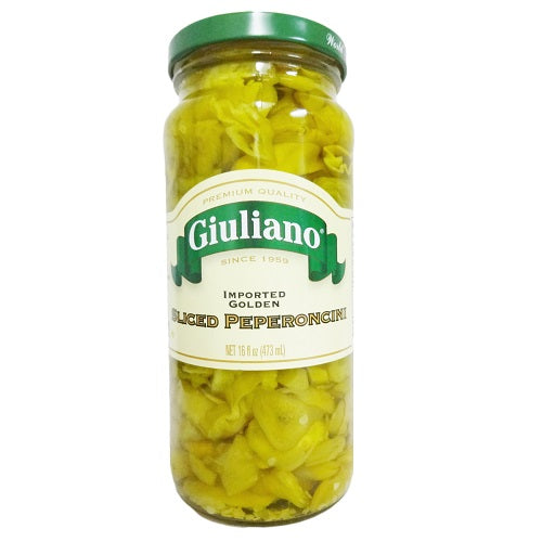 giuliano sliced peperoncini 16oz jar -- 6 per case
