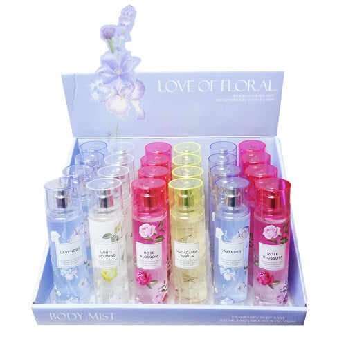 woman body mist 8oz love of floral disp -- 24 per case
