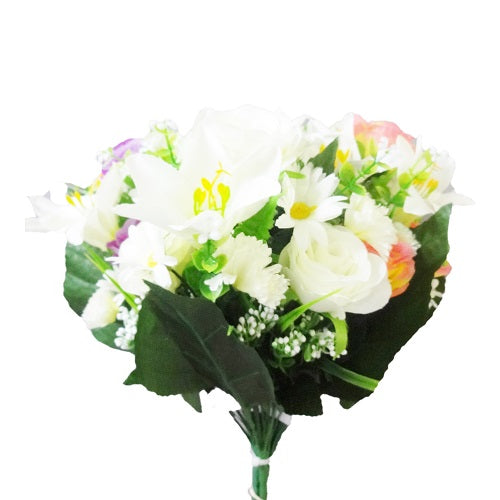 rose bouquet 13 heads asst clrs -- 24 per box