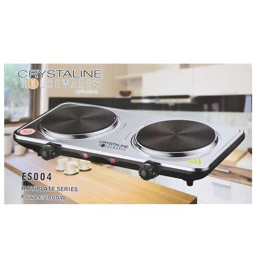 crystaline double burner 2000w s.s -- 6 per case