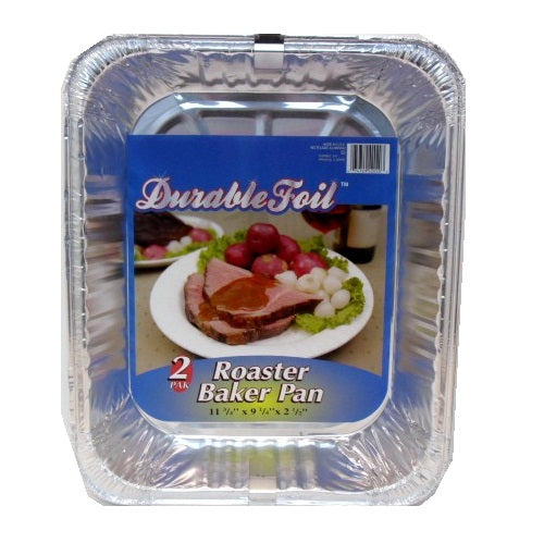 roaster baker pan 2pk w- lable aluminum -- 12 per case