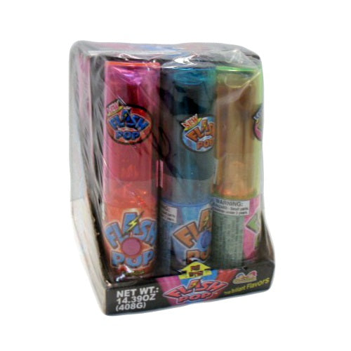 flash pop candy w- light asst flvrs -- 12 per box
