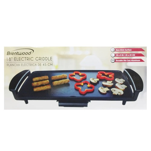 brentwood electric griddle 18in -- 4 per case