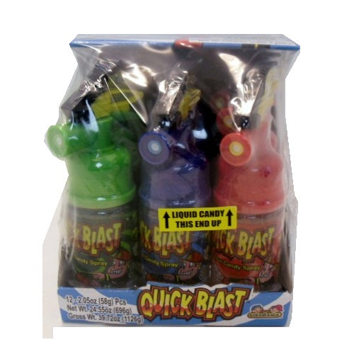 kidsmania quick blast sour candy -- 12 per box