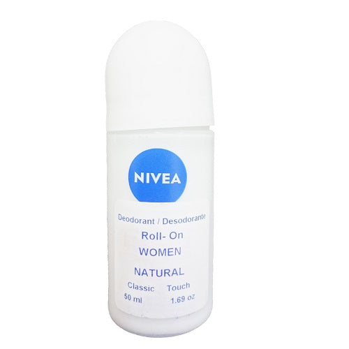 nivea roll- on 50ml classic touch -- 12 per case