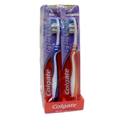 colgate toothbrush 1pk zig zag md -- 12 per box