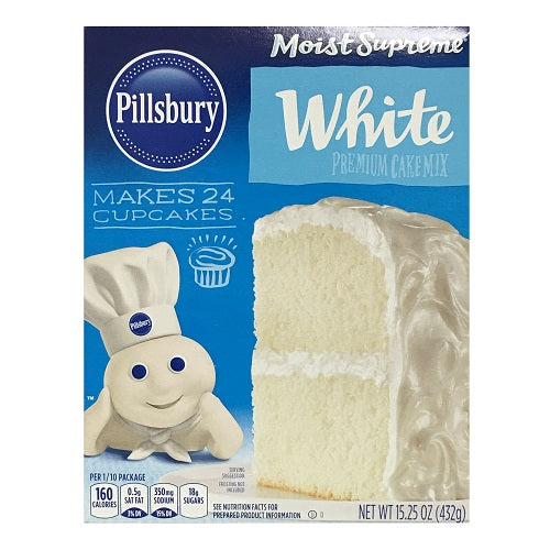 pillsbury cake mix classic white 15.25oz -- 12 per case