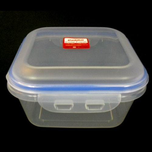 food container square w- lock lid -- 12 per box