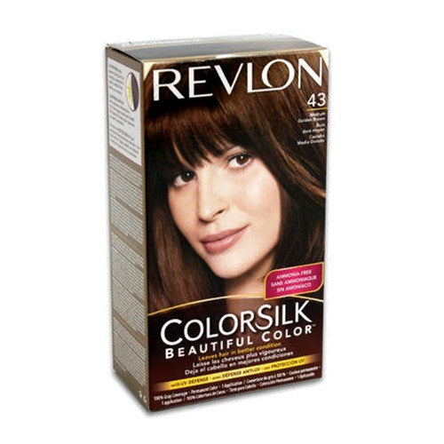 revlon color silk 43 md golden brown -- 12 per case