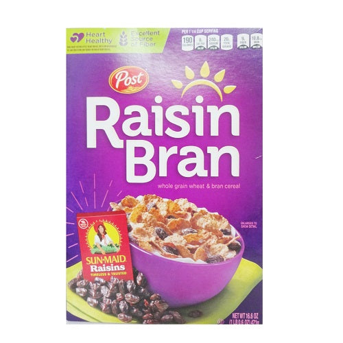 post raisin bran cereal 16.6oz -- 12 per case