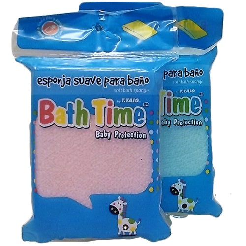 baby bath sponge 1pc asst clrs -- 24 per case