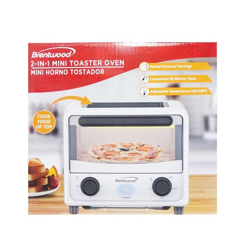 brentwood toaster oven mini 500wtts -- 6 per case