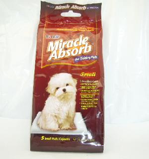 miracle absorb pet training pads sml 5pc -- 24 per case