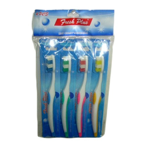 fresh plus toothbrushes 4pc -- 12 per box