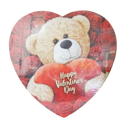 elmers teddy bear w- heart chocolate 12oz -- 6 per case