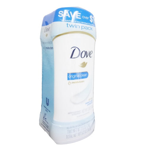 dove anti- persp 2pk 5.2oz original clean -- 6 per case