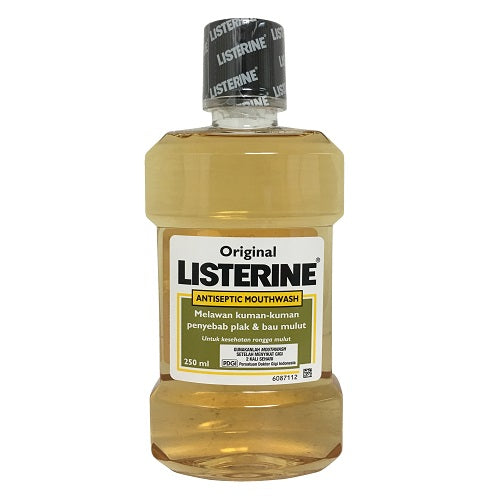 listerine 250ml original mouthwash -- 24 per case