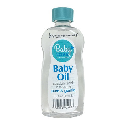 baby love baby oil 6.5oz pure gentle -- 12 per case