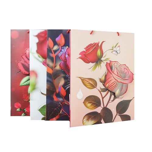 gift bags 3d rose large asst -- 12 per box