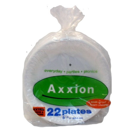 axxion plates 22ct 8 7-8ths plain -- 24 per case