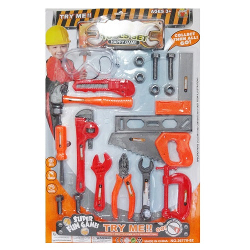 toy tool set in blister card -- 12 per case