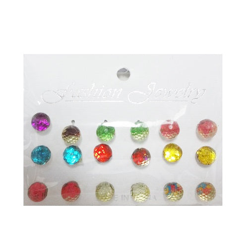 earring 9pair asst clrs -- 12 per box