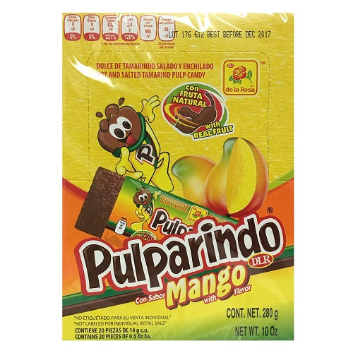 de la rosa pulparindo 20ct mango flvr -- 16 per case