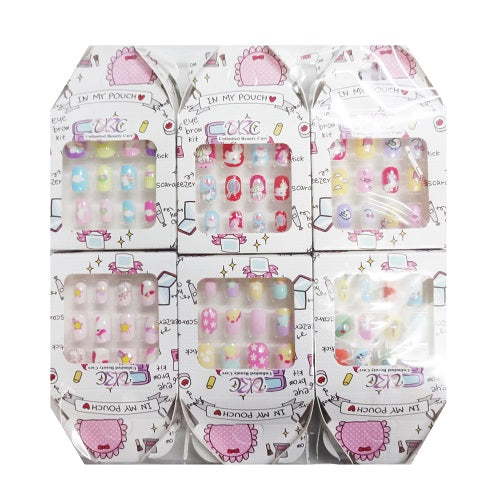 pre- glued nails 12ct kids -- 12 per box
