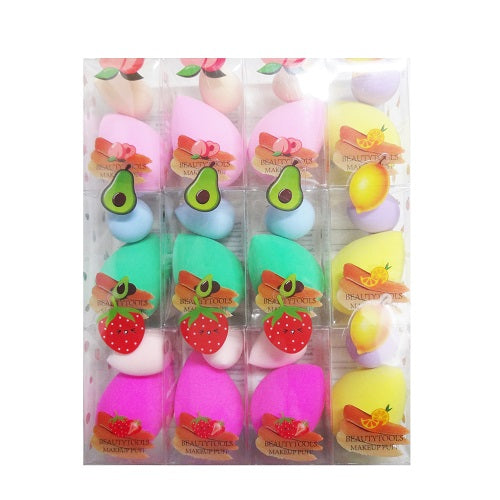 make- up sponge 2pk asst clrs -- 12 per box