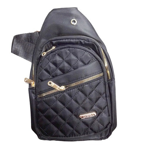 ladies cross body bag black -- 12 per box