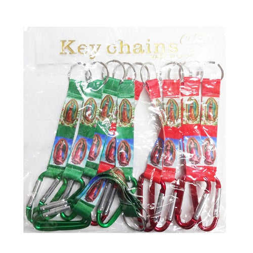 keychain clip religious band red green -- 12 per box