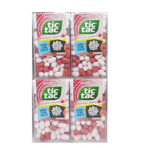 tic tac 1.7oz strawberry cream -- 12 per box