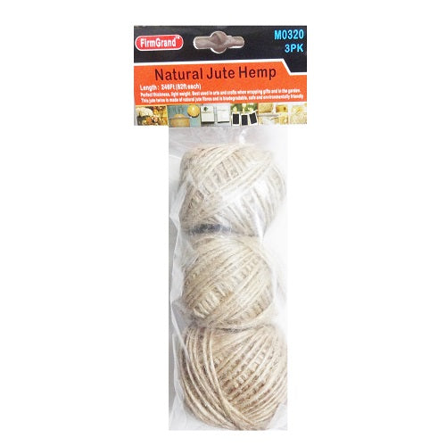 natural jute twine 3pk 246 ft -- 12 per box