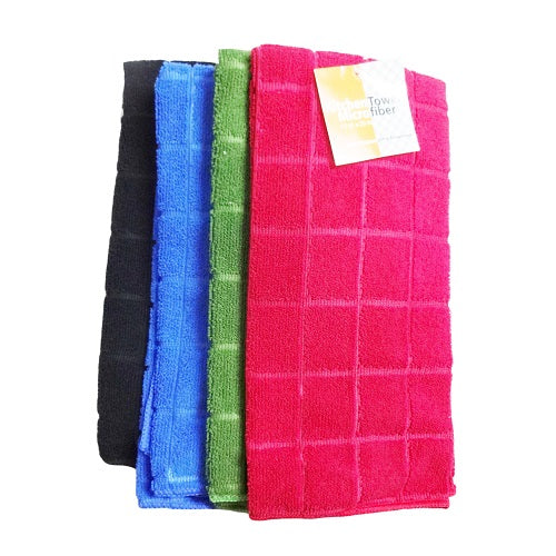 kitchen towels 15 x 25in asst clrs -- 12 per box