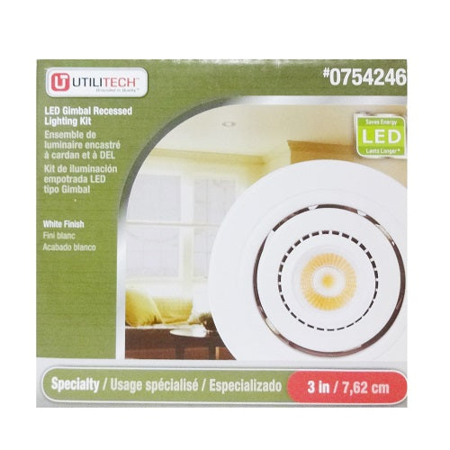 led gimbal recessed lighting kit 3in -- 6 per case