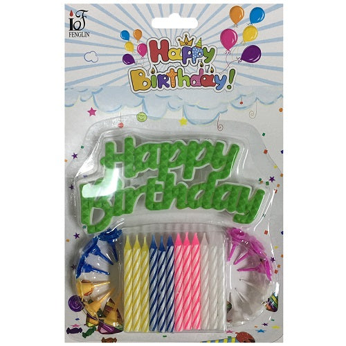 birthday candles set -- 24 per box