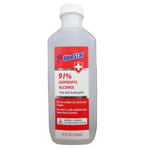 blue star isopropyl alcohol 91 12oz -- 24 per case