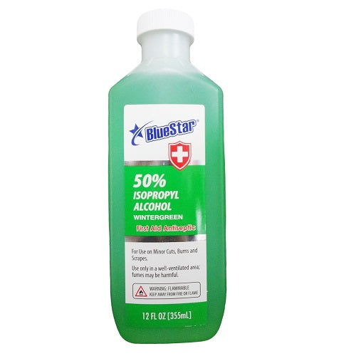 blue star isopropyl alcohol 50 12oz grn -- 24 per case