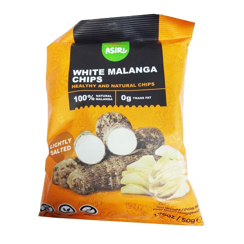 asiri chips bag white malanga salted 50g -- 26 per case