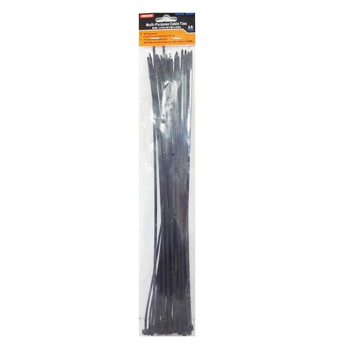 cable ties 34ct 14in black -- 12 per box