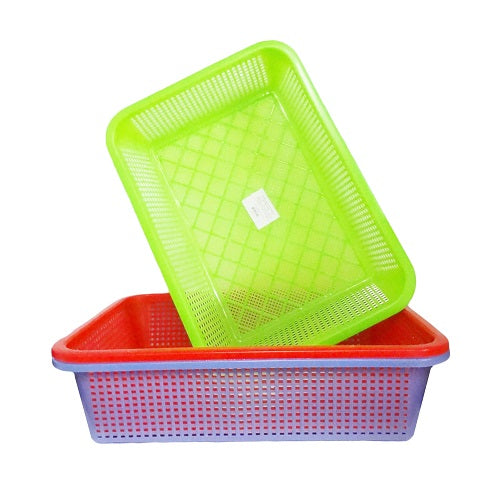 basket plastic 9 x 12 asst clrs -- 12 per box